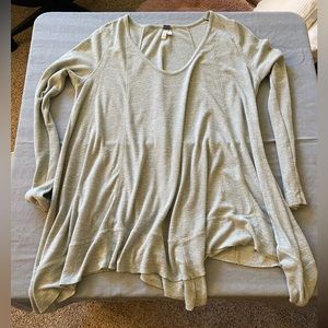 Free People Linen Blend Oversized Drapey shirt top Medium
